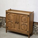 Oak sideboard 1970 Guillerme and Chambron for Your Home Circa edition