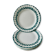 6 flat plates Digoin Sarreguemines France, décor Europe, years 30-40