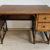Vintage rattan desk
