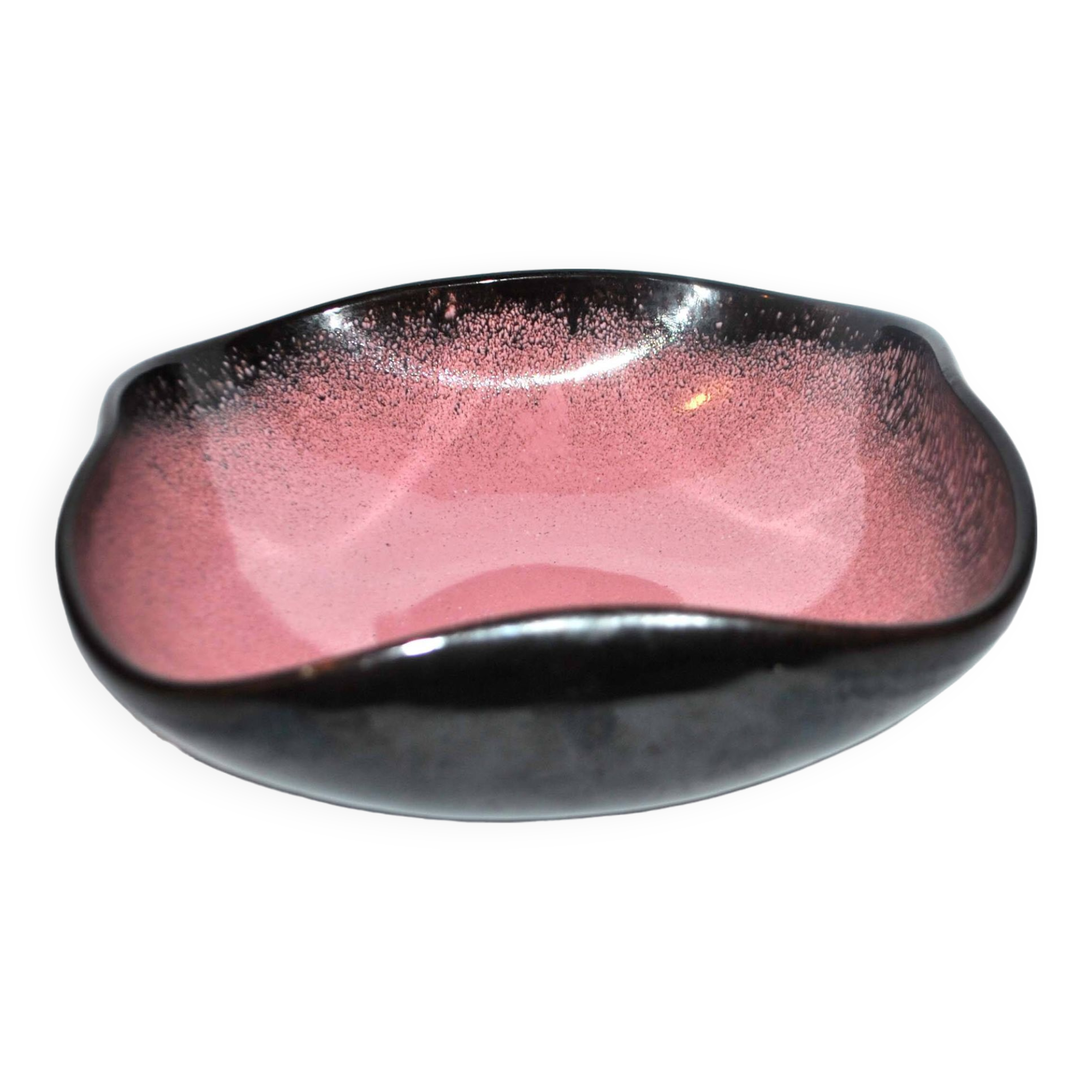 Art deco pocket cup keralux boch frères belgium - early 20th century. 19.5cm