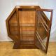 Art Deco Vintage Brocante Walnut Hexagonal Display Cabinet – 1920–1930