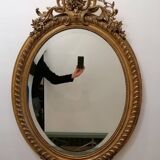 Louis XV style mirror in wood and gilded stucco, Napoleon III period