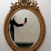 Louis XV style mirror in wood and gilded stucco, Napoleon III period