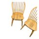 Paire chaises windsor hêtre vintage