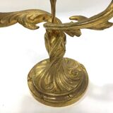 Paire de candélabre bronze rocaille