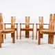 Set of 5 Brutalist dining chairs by Vamdrup Stolefabrik, 1960s