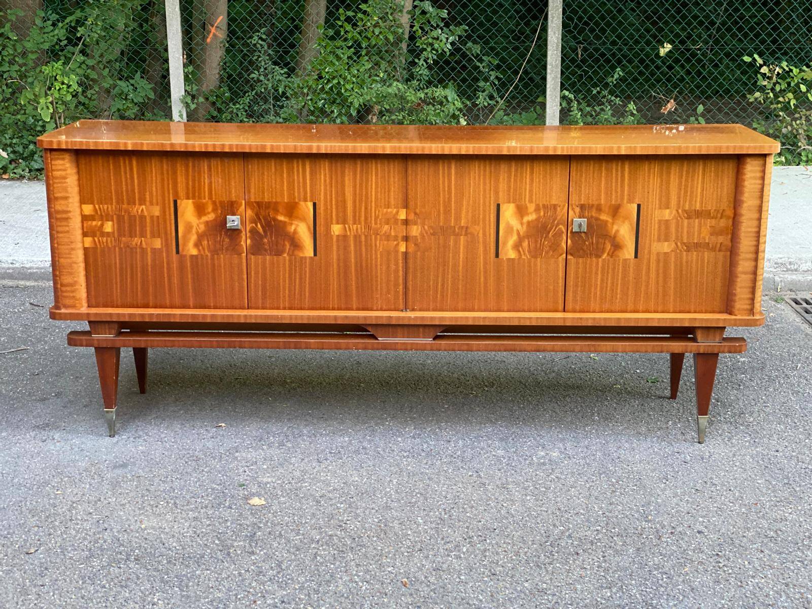 Enfilade scandinave art déco en palissandre 1960 220cm