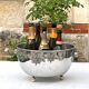 Vintage Italian Silver-Coloured Champagne Bath on Ball Feet