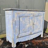 Buffet en sapin patiné bleu, 1900.