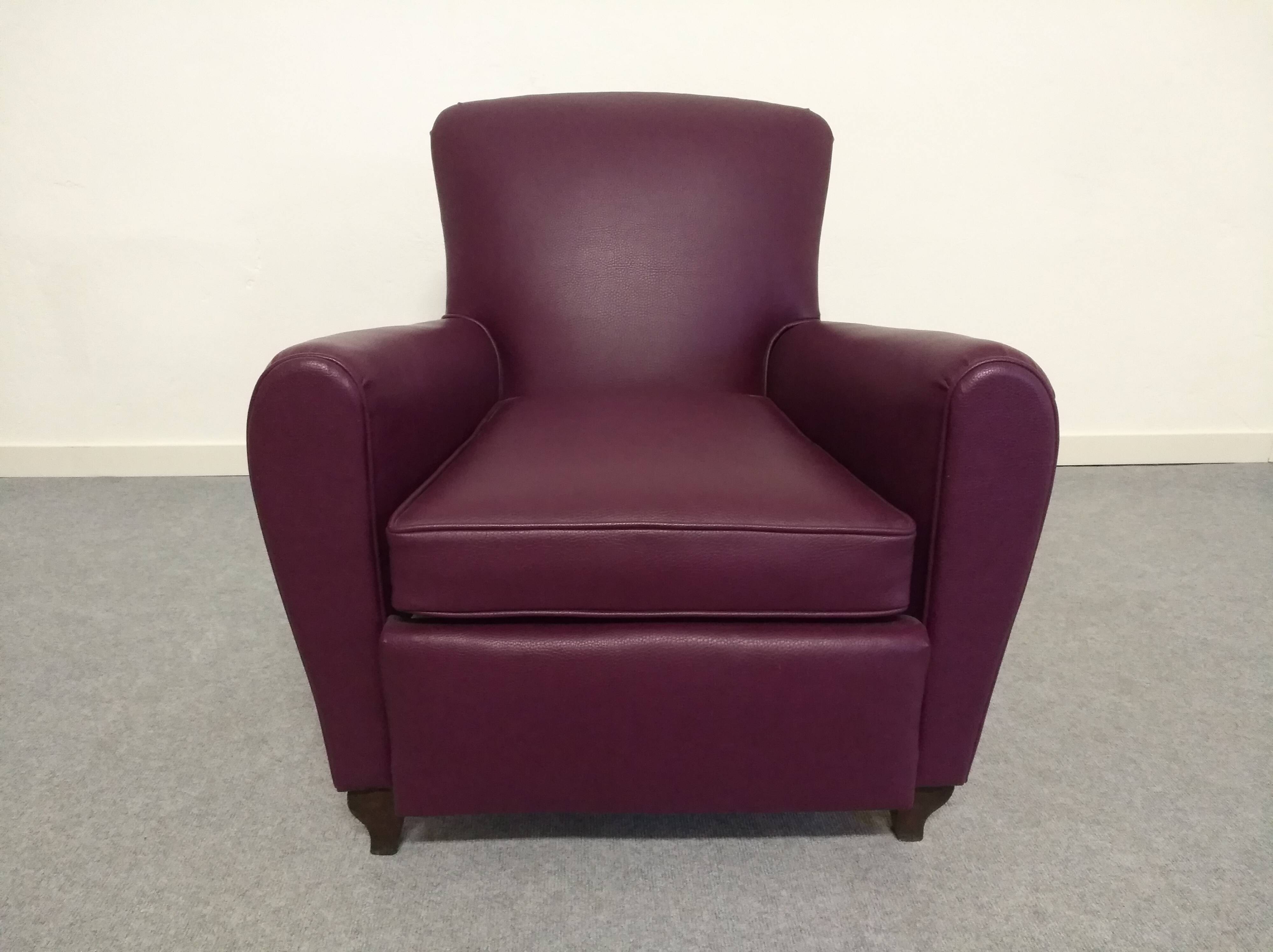 Pair of Art Deco club armchairs circa 1920