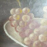 Pair of oil paintings with grapes