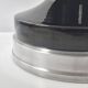 Vintage 1960 lamp in ceramic & silver aluminium