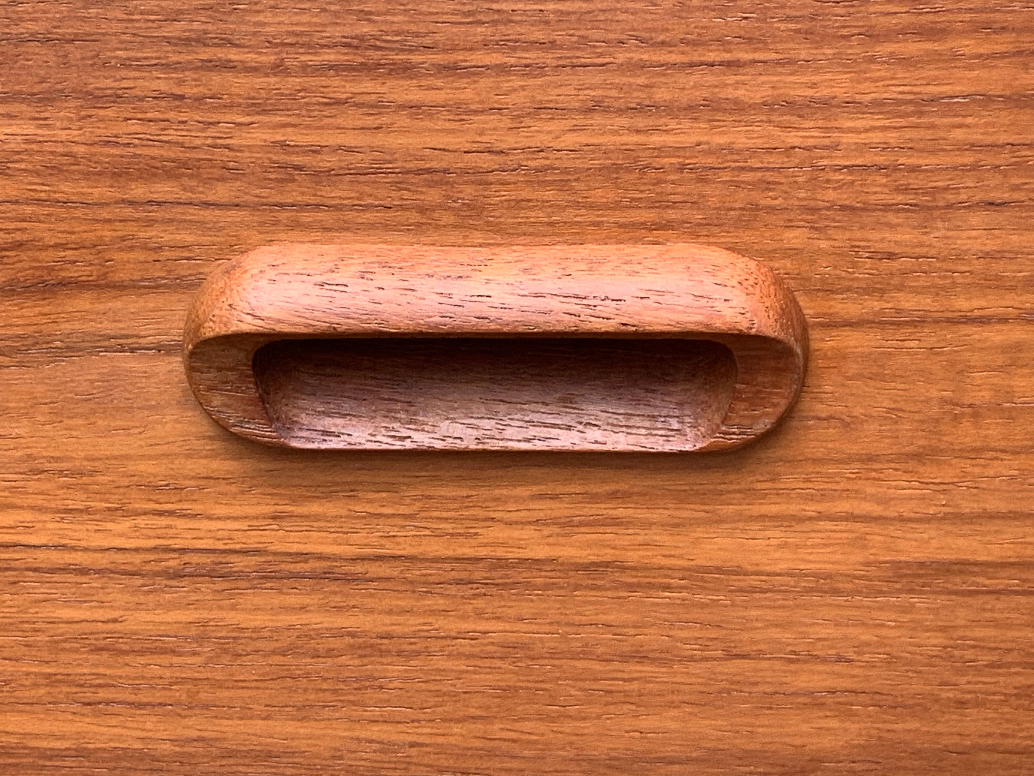 Secretary chest of drawers Teak by Arne Wahl Iversen for Falster Modelfabrik 1960