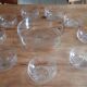 Saladier + 8 coupes en cristal