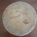 Zoomorphic vase Owl vintage pottery of the dove