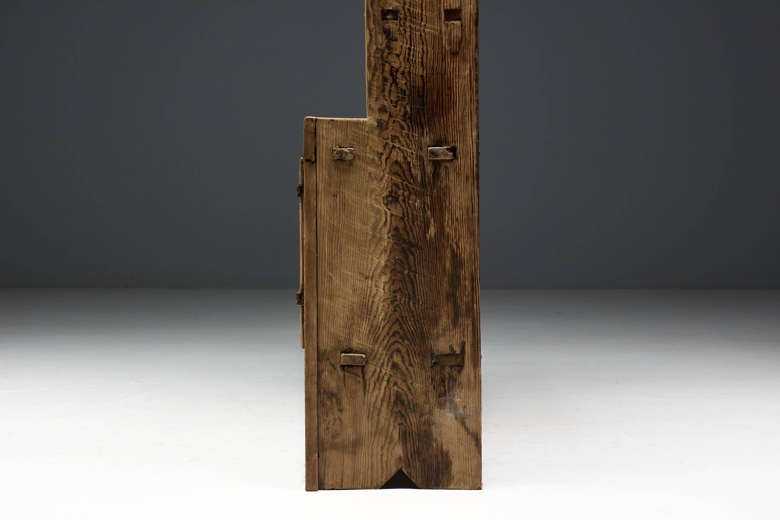 Cabinet rustique primitif, France, 19e siècle