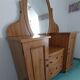 Antique Scandinavian chest of drawers made of solid pine.