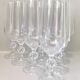 10 crystal champagne flutes