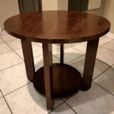 Art Deco style oak side table