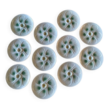 11 oyster plates 1960.