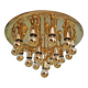 XXL Sputnik ceiling light in brass, Space Age design, 1970.