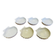 Shell-shaped plates. Scallop shell. Ceramic.