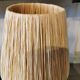 Large raffia lamp