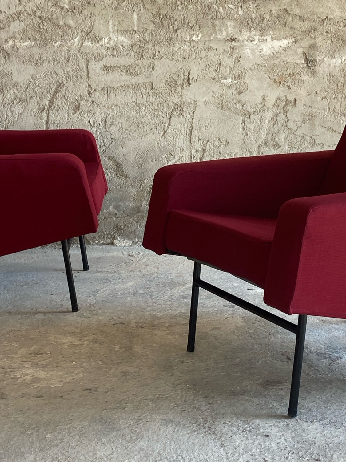Paire de fauteuils  Airborne, Pierre Guariche 1950