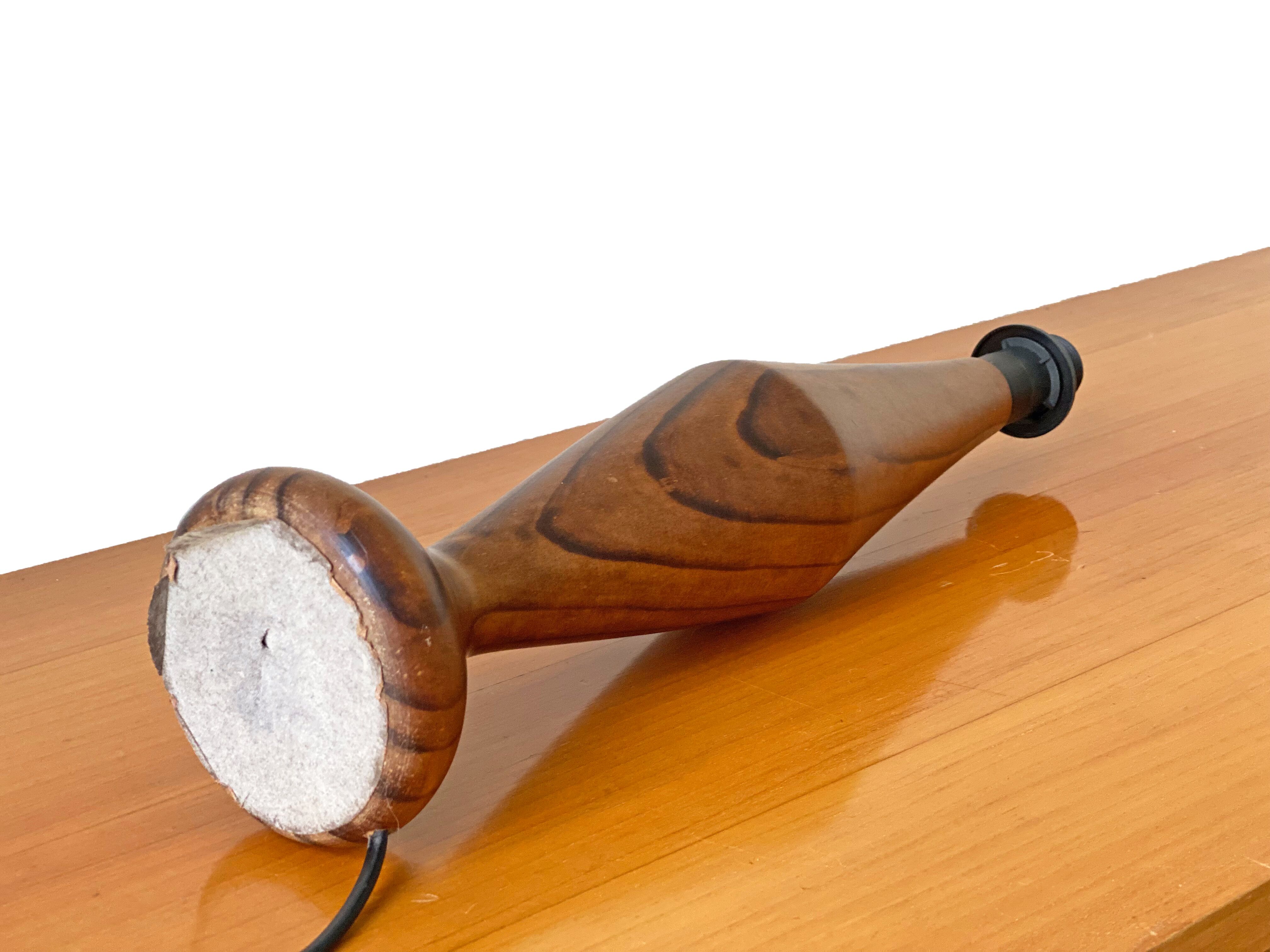 Mid Century wooden table lamp base teak & rosewood