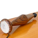 Mid Century wooden table lamp base teak & rosewood