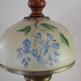 Brass and opaline lamp