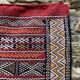 Handwoven Berber Kilim rug, wall hanging.