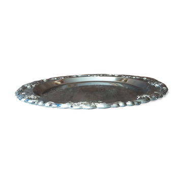 Silver-coloured metal plate