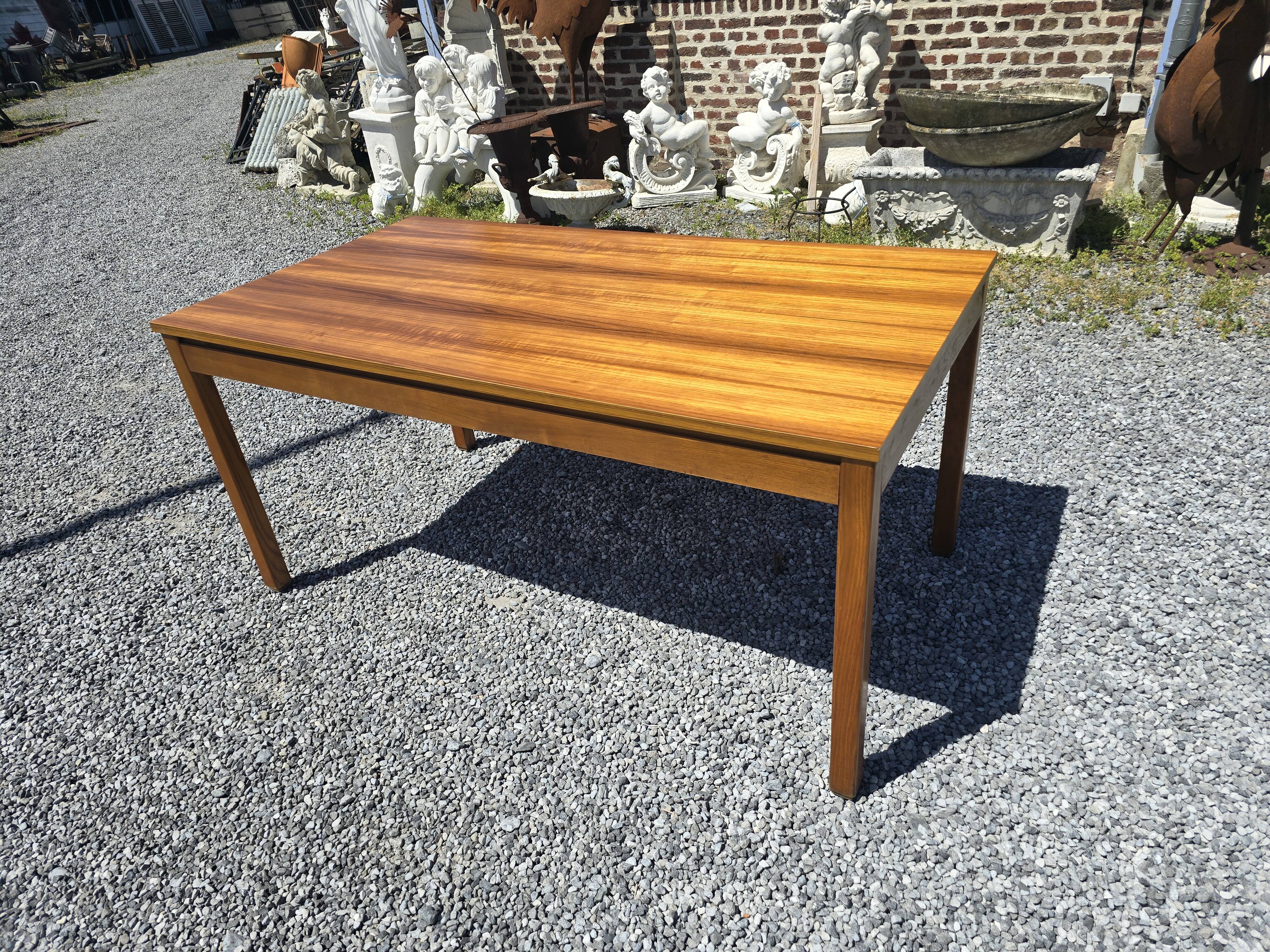 Scandinavian extendable teak table from the 60s