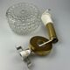 60s 70s VEB hanging lamp ceiling lamp bubble brass glass space age design