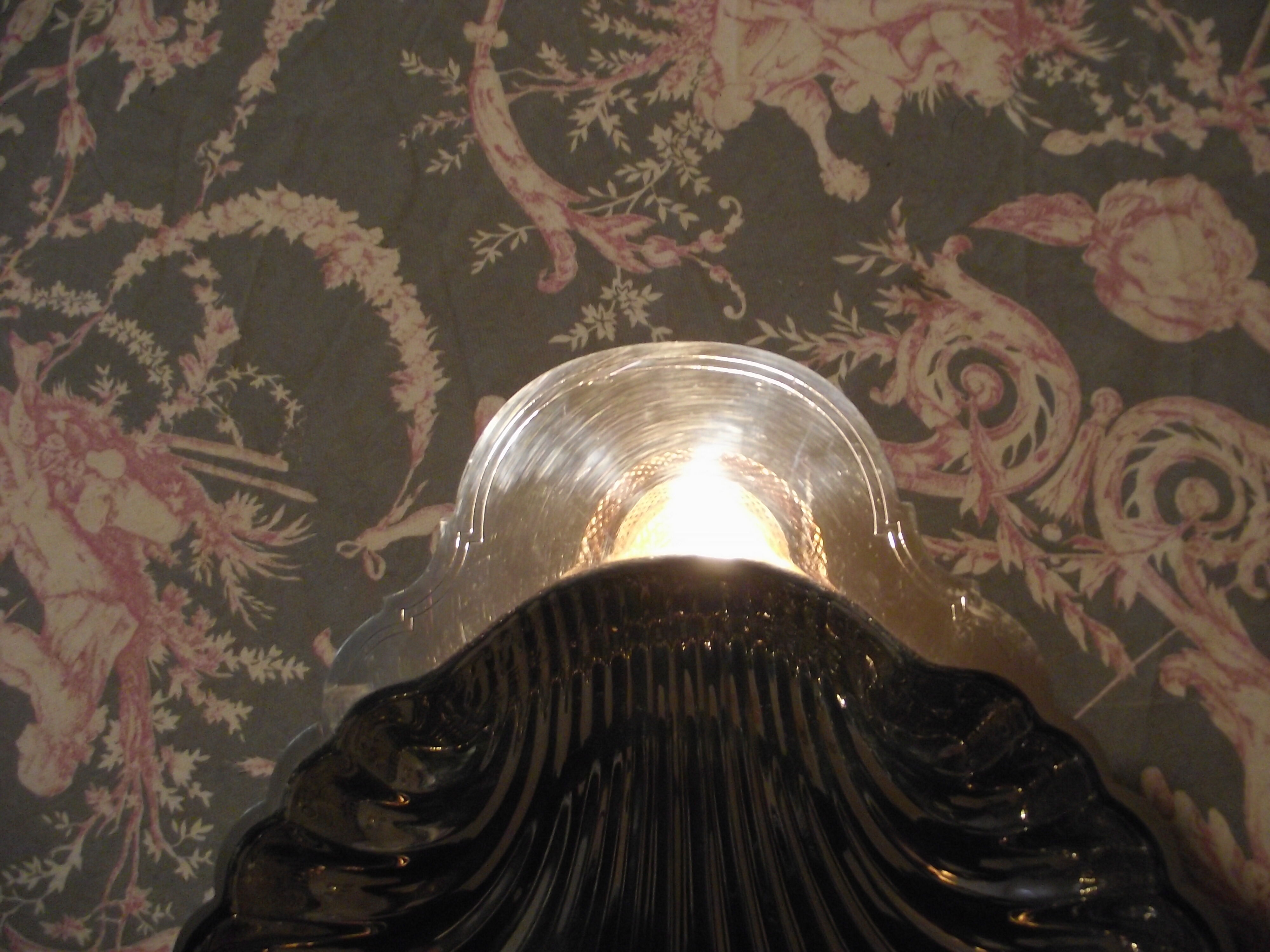 Cut silver metal shell silverware flower production Christofle