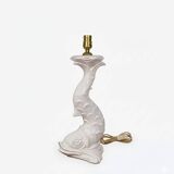 Title: Capodimonte Ceramic Koi Carp Lamp – Italy, circa 1970