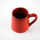 Red ceramic mug, Italian design, 1960s, made in Italy