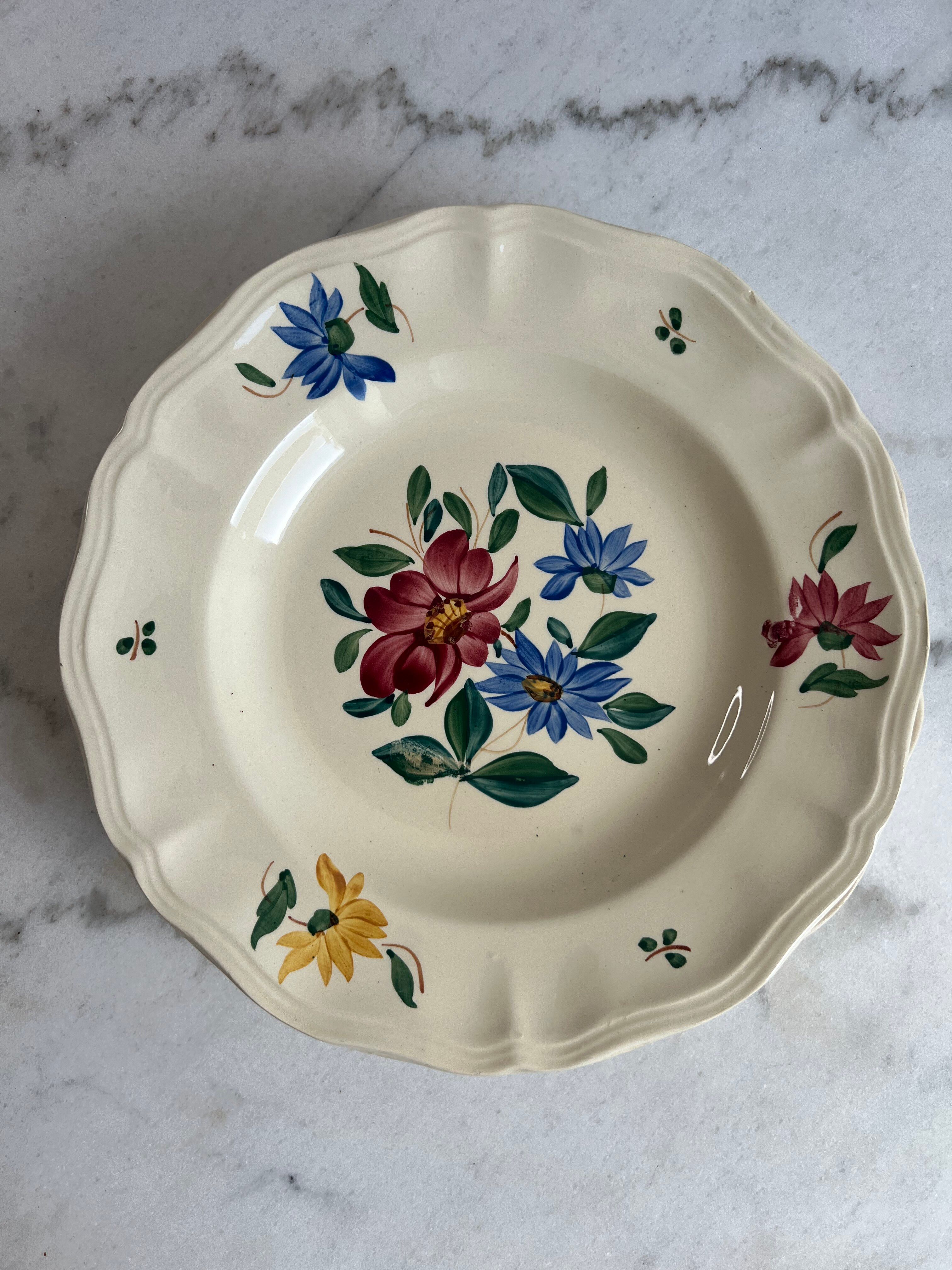8 assiettes creuses Sarreguemines et Digoin
