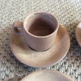 Set of 4 cups of sandstone coffee