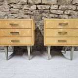 Pair of vintage 1960's bedside tables