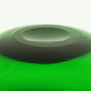 Green glass cut by Holmegaard