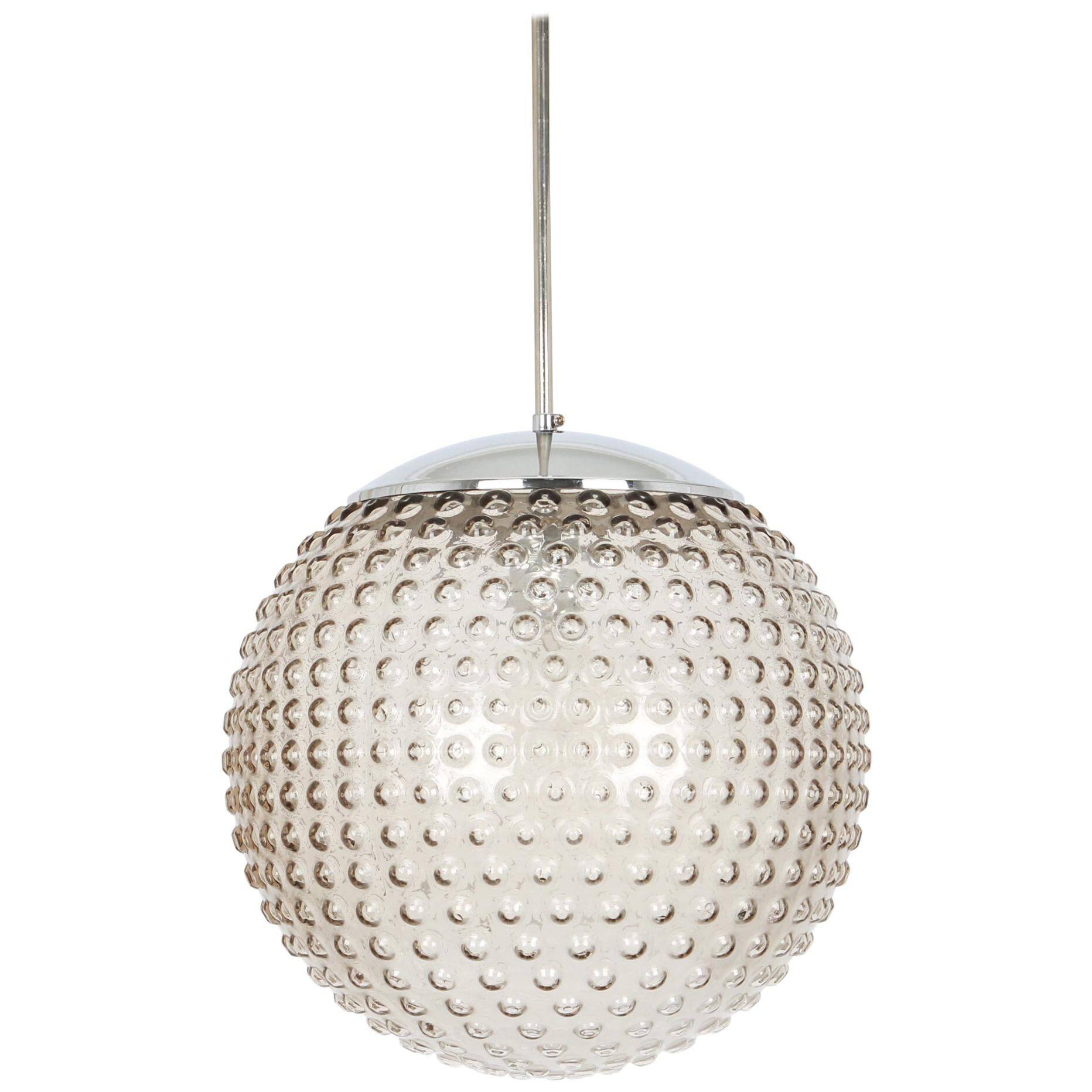 glass pendant lamp designed by Rolf Krüger for Staff, Germany 1970s.