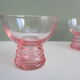 Seven small glasses from art deco-glass