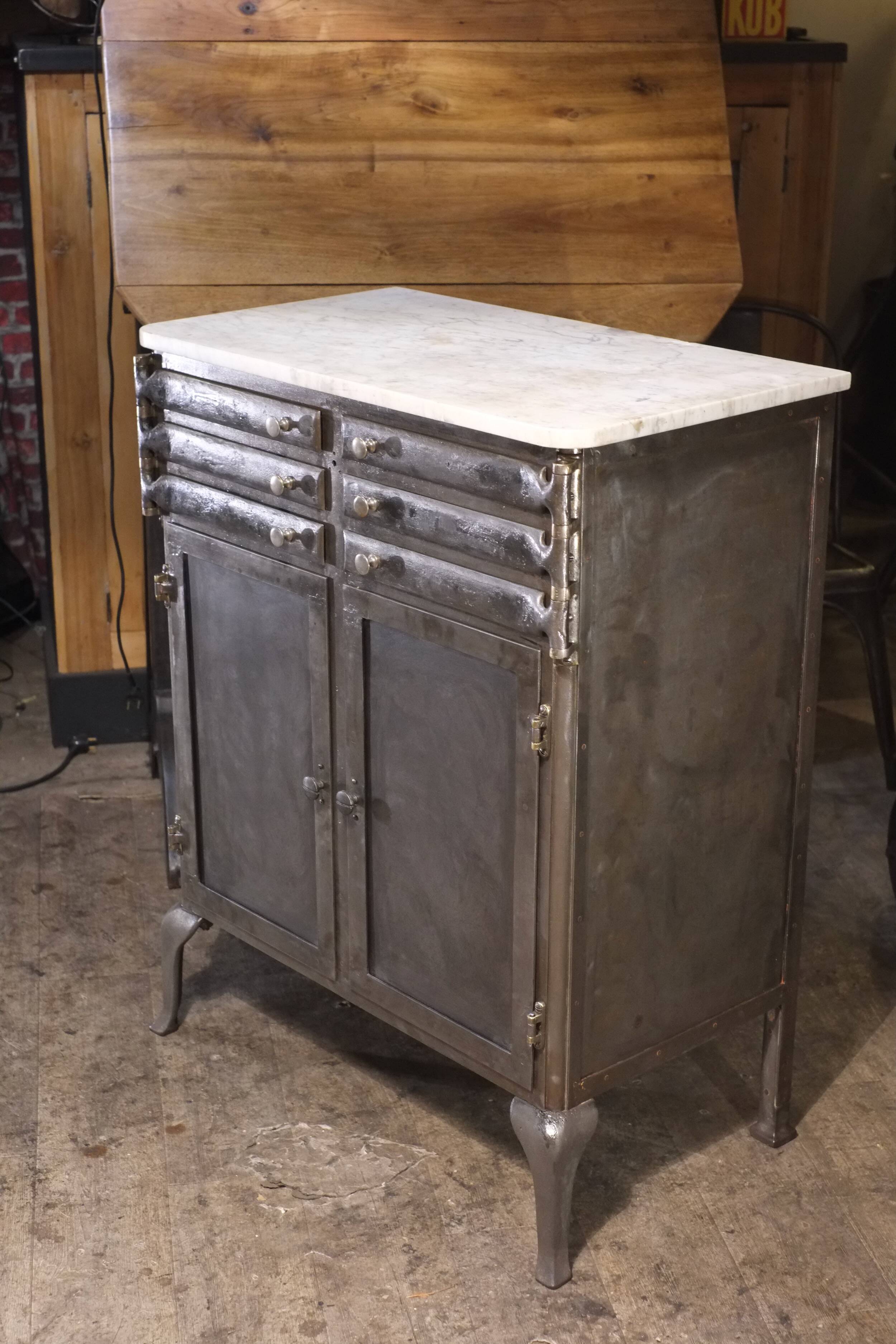 antique dentist's workbench from 1920 in industrial style