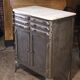 antique dentist's workbench from 1920 in industrial style