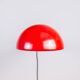 Lampe murale extensible post-moderne en métal rouge