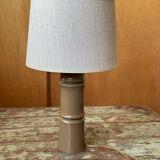 Iced brown table lamp