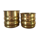 Duo de cache pots en laiton