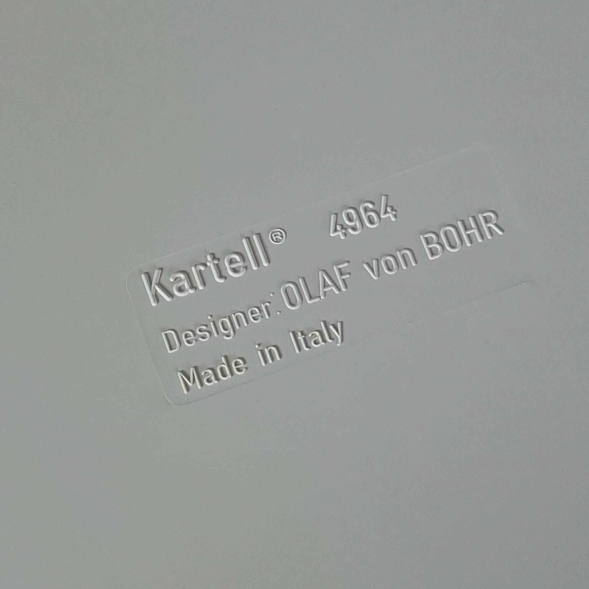 Olaf von bohr chest of drawers model 4964 by kartell - space age design, 70s